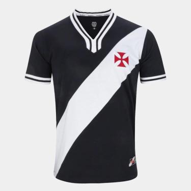 Imagem de Camiseta Vasco 1974 Retrô Mania Preta-Masculino