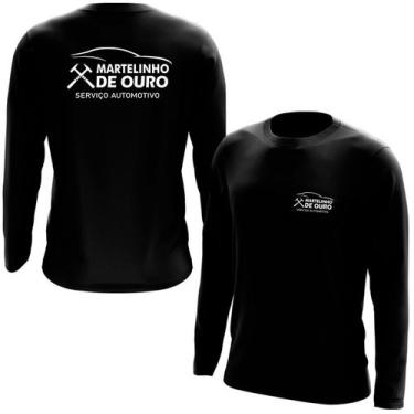 Imagem de Camiseta Manga Longa Martelinho de Ouro - Estampa Norte, Verde, P