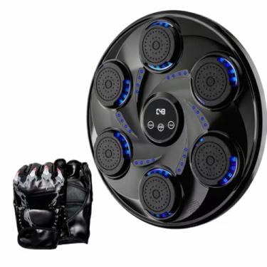 Imagem de Máquina de Boxe Musical Bluetooth Interativa com Luzes LED, Alvos Rítmicos e Luvas Inclusas