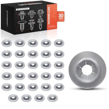 Imagem de A-Premium 30 peças (3 mm) emblema prendedor de carro prendedor clipes de pino compatíveis com Honda Car - Accord 91-19 Civic 88-19 Odyssey 09-18 Pilot Ridgeline Fit HR-V Insight Pilot # 90301-ST0-003