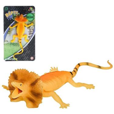 Imagem de Brinquedo Animal Lagarto de Gola 26cm Art Brink ZB273 3+
