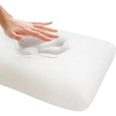 Imagem de Travesseiro Espuma Viscoelástico 70x50cm Comfort Nasa - Travesseiro Ortopédico Antiácaro, Conforto Premium Sono Perfeito - Shop100