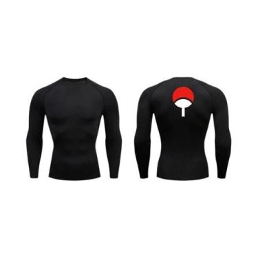 Imagem de Camiseta De Compressão Gráfica Masculina De Secagem Rápida, Camiseta A