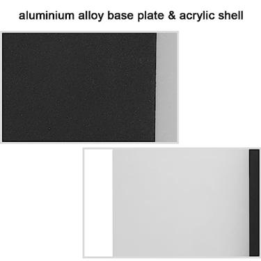 Imagem de Lâmpada de Parede LED Acrílico para Ambiente Interno com Placa Rotativa Casca Esfumada Liga Alumínio Econômico Sala Estar Quarto Corredor