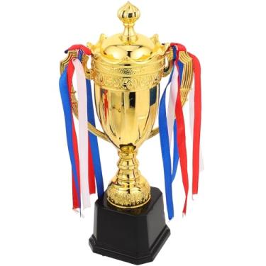 Imagem de NUOBESTY Taça Troféu, Prêmio Grande Troféu Ouro 32 cm para Suprimentos Esportivos, Torneios, Competições, Vencedores de Prêmios, Recompensas de Jogos, Lembranças de Festas
