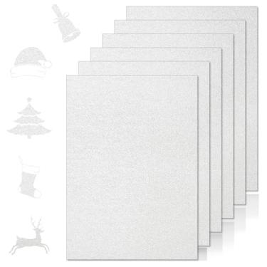 Imagem de 20 folhas de cartolina branca 21,6 x 28 cm, 250 gsm/41,7 kg cartolina