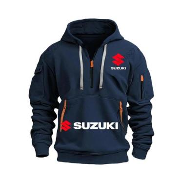Imagem de Moletom Masculino Estiloso E Respirável Para Motociclismo Suzuki Outon