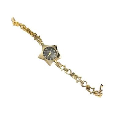 Imagem de Relógio De Pulso Elegante Minimalista Com Bracelete Estrela Para Mulhe