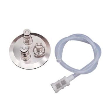 Imagem de Home Brewing 3 polegadas Tri braçadeira (91 mm OD) tampa de conversão de trava esférica com poste de cerveja de gás PRV mangueira de silicone 60 cm equipamento de barril acessórios de fabricação de