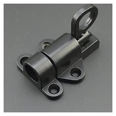 Imagem de Parafuso deslizante, ferrolho de porta, parafuso de portão, anel de puxar parafuso de porta de salto de mola liga de alumínio fecho automático trava de segurança de porta de janela trava de segurança