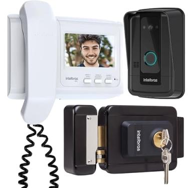 Imagem de Kit 1 Vídeo Porteiro Interfone IVR 4 + 1 Fechadura FX1500 INTELBRAS IVR4 FX 1500