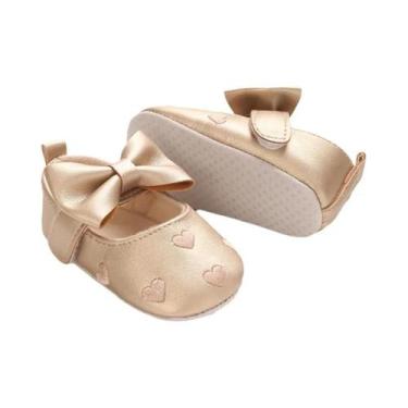 Imagem de Sapatos Para Bebê Menina 0-18 Meses, Antiderrapantes, Com Sola De Teci