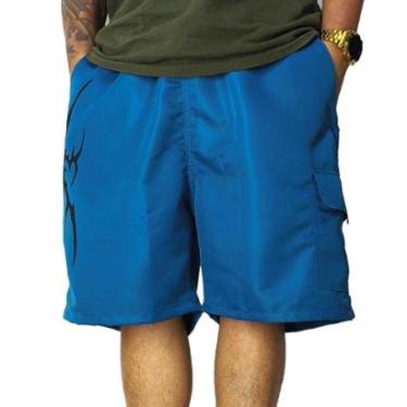 Imagem de Bermuda Trip Side Tactel Tribal Azul BT23-Masculino