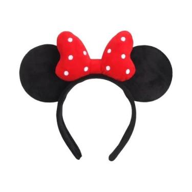 Imagem de Tiara Grande Com Laço De Lantejoulas Da Minnie Mouse Para Mulheres, Ac