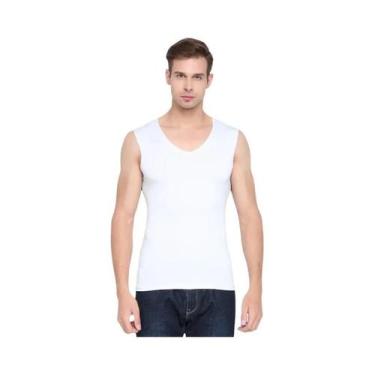 Imagem de Camiseta Regata Masculina De Seda Gelada Sem Costura Para Esportes De 