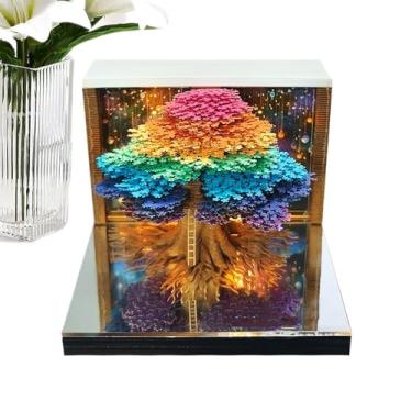 Imagem de Calendário 3D em pé – agenda semanal 2026 calendário de mesa | Bloco de notas decorativo para apartamento, casa, escritório, hotel, Natal, Ação de Graças