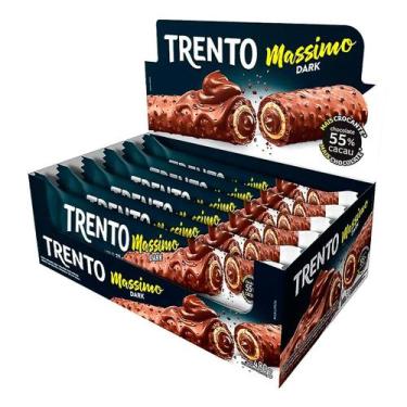 Imagem de Chocolate Dark 55% Cacau Trento 512g c/16 unid. - Peccin