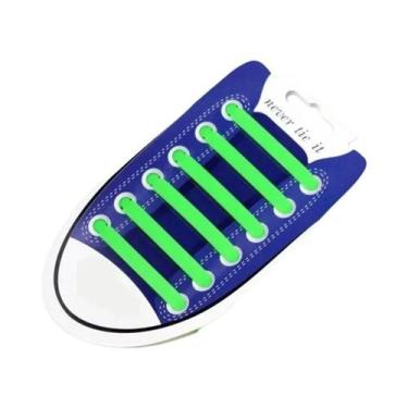 Imagem de 12 Peças De Cadarços De Silicone Elásticos Sem Amarração Para Crianças