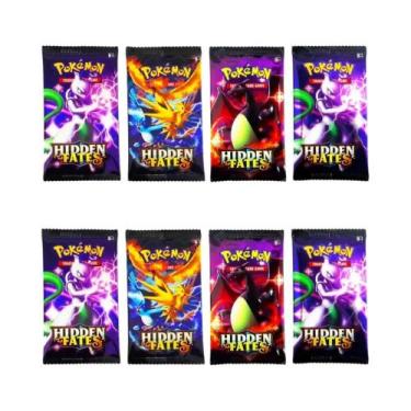 Imagem de Cartas Pokémon Para Crianças, Pacote Com 4, Jogo De Troca Team up Sun 