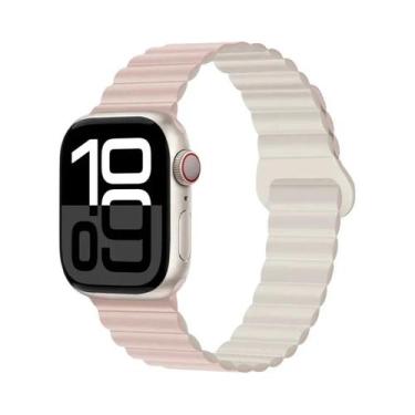 Imagem de Pulseira Esportiva Magnética De Silicone 42mm 44mm 45mm 46mm 49mm Para