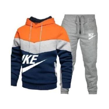 Imagem de Conjunto De Moletom Com Capuz E Calças Para Homens, Casual, Fitness, J