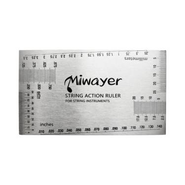 Imagem de Régua Medidora De Ação De Cordas Para Reparo De Guitarras, Ukuleles, B