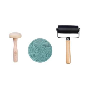 Imagem de Kit De Estamparia Em Bloco De Borracha Macia Para Gravação Em Linóleo,