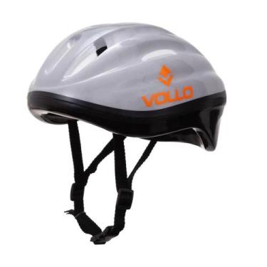 Imagem de Capacete Esportivo Bicicleta Patins Skate Patinete Vollo Cinza, Cinza,