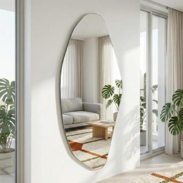 Imagem de Espelho Orgânico Aura 150x40 Grande Luxo Corpo Inteiro - LOPAZZI