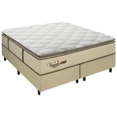Imagem de Cama Box (Box + Colchão) Queen Gazin Bipartida - de Espuma 64cm de Alt