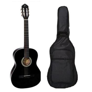 Imagem de Violao Giannini Acustico Nylon Start N14 Bk + Capa Champion