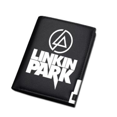 Imagem de Carteira Linkin Park Anime Characters Slim Bifold em couro PU - Yiweis