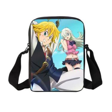 Imagem de Bolsa de ombro Anime Sevens Deadly Sins Poliéster 17x5x23cm - Yiweisai