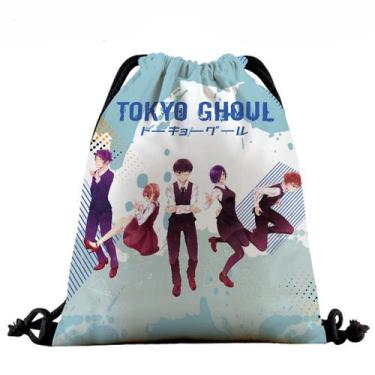Imagem de Mochila com cordão Anime Tokyo Ghouls com impressão 3D - yiweisai