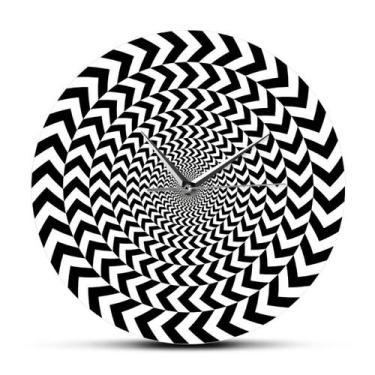 Imagem de Relógio de parede Spiral Geometric Optical Illusion 30cm acrílico - yi