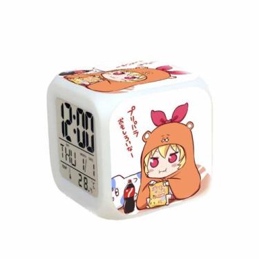 Imagem de Relógio digital LED Himoutos Umaruchans Square com despertador - yiwei
