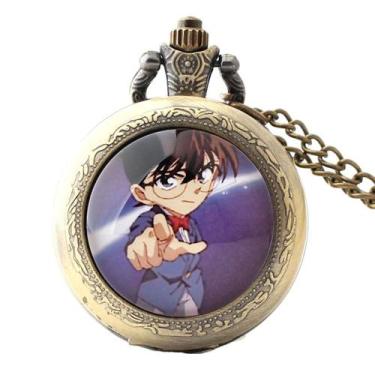 Imagem de Relógio de bolso Retro Detective Conan para crianças - Yiweisai