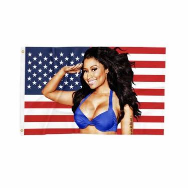 Imagem de Tapeçaria, bandeira, pendurada na parede, arte da bandeira de Nicki Mi