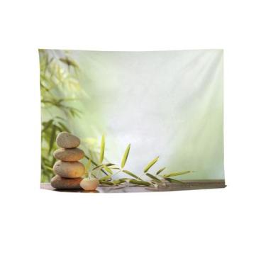 Imagem de Tapeçaria, paralelepípedos, parede de paisagem, 150x100cm, fibra de po