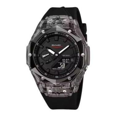 Imagem de Relogio Masculino Skmei 2411 Preto AnaDigi Esportivo Resistente à Água
