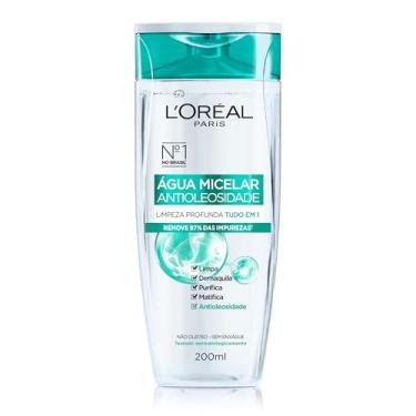 Imagem de L'Oréal Paris Água Micelar Efeito Matte Solução de Limpeza Facial 5 em 1, 200ml