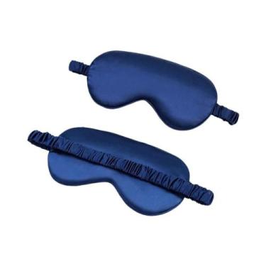 Imagem de Máscara De Olhos Portátil Feminina De Seda Sintética Para Viagem, Tapa