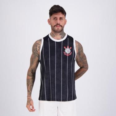 Imagem de Regata Corinthians Nós Preta - Braziline, P