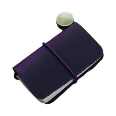 Imagem de Caderno De Couro Pequeno, Mini Sketchbook Vintage Retro, Organizador P