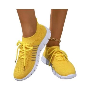 Imagem de Tênis Femininos De Verão Em Malha Respirável, Leves E Casuais, Confort