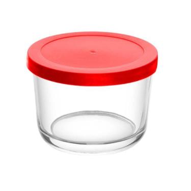 Imagem de Pote Lyor de Vidro com Tampa em PP Vermelha 200ml - Wolff