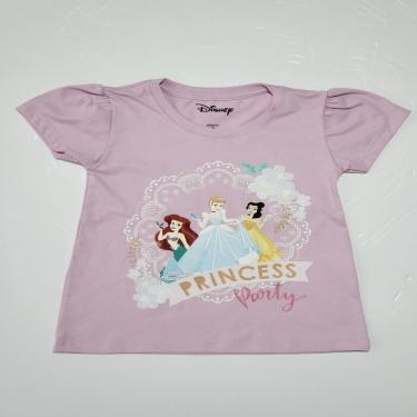 Imagem de Camiseta Infantil Feminina Manga Curta Princesas Disney 10 Anos - Basic +