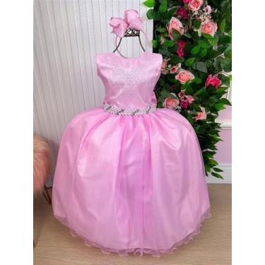 Imagem de Vestido Longo Marie Larissa Rosa Bebê - Elegante e Confortável, 8, Ros