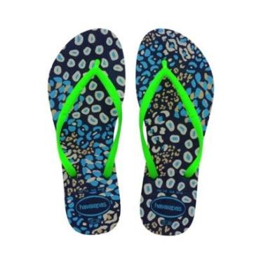 Imagem de Chinelo Havaianas Infantil Malva Slim Tira Metálica Casual Básico Tiras Brilhosas Roxo 4145651-Feminino