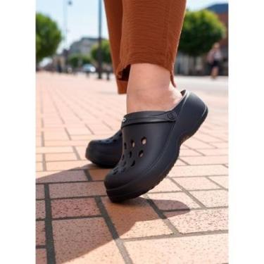 Imagem de Sandália Plataforma Babuche Fem Em EVA Bella Boaonda 2522110-Feminino